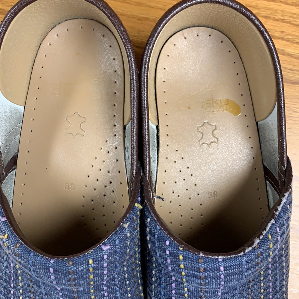 Danskos Blue Lined Pattern Size 39 - image 4